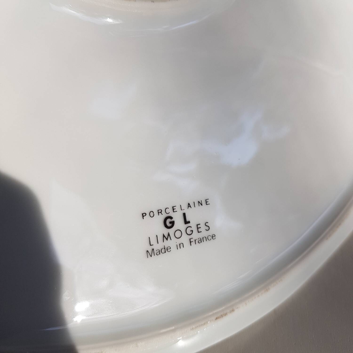 Plat de service à fromage en porcelaine de Limoges