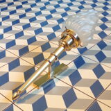 Vianne glass torch wall light