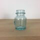 Blue bubbled glass vase