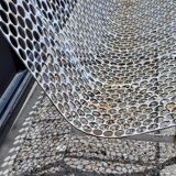 Garden bench in iron and perforated sheet metal