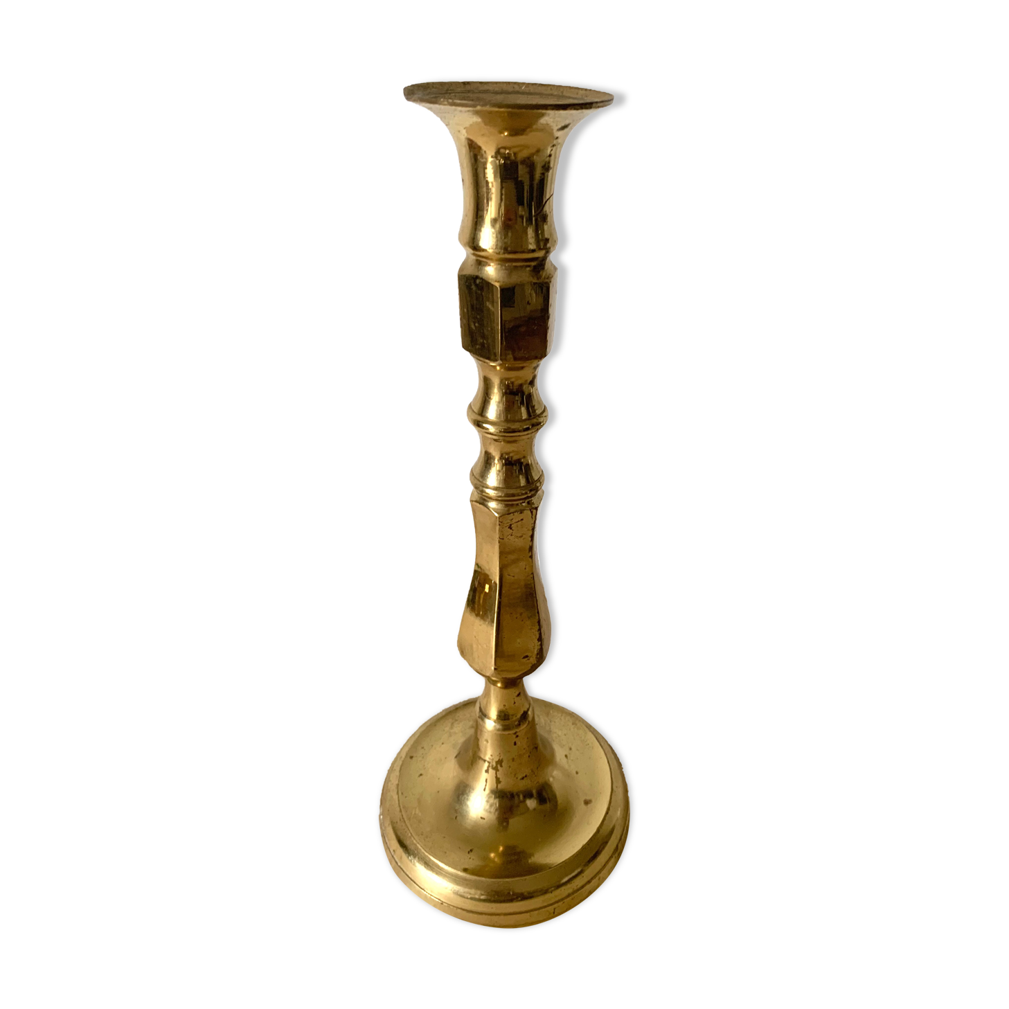 Golden candle holder