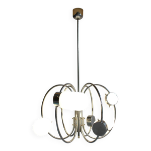 plafonnier suspendu chromé