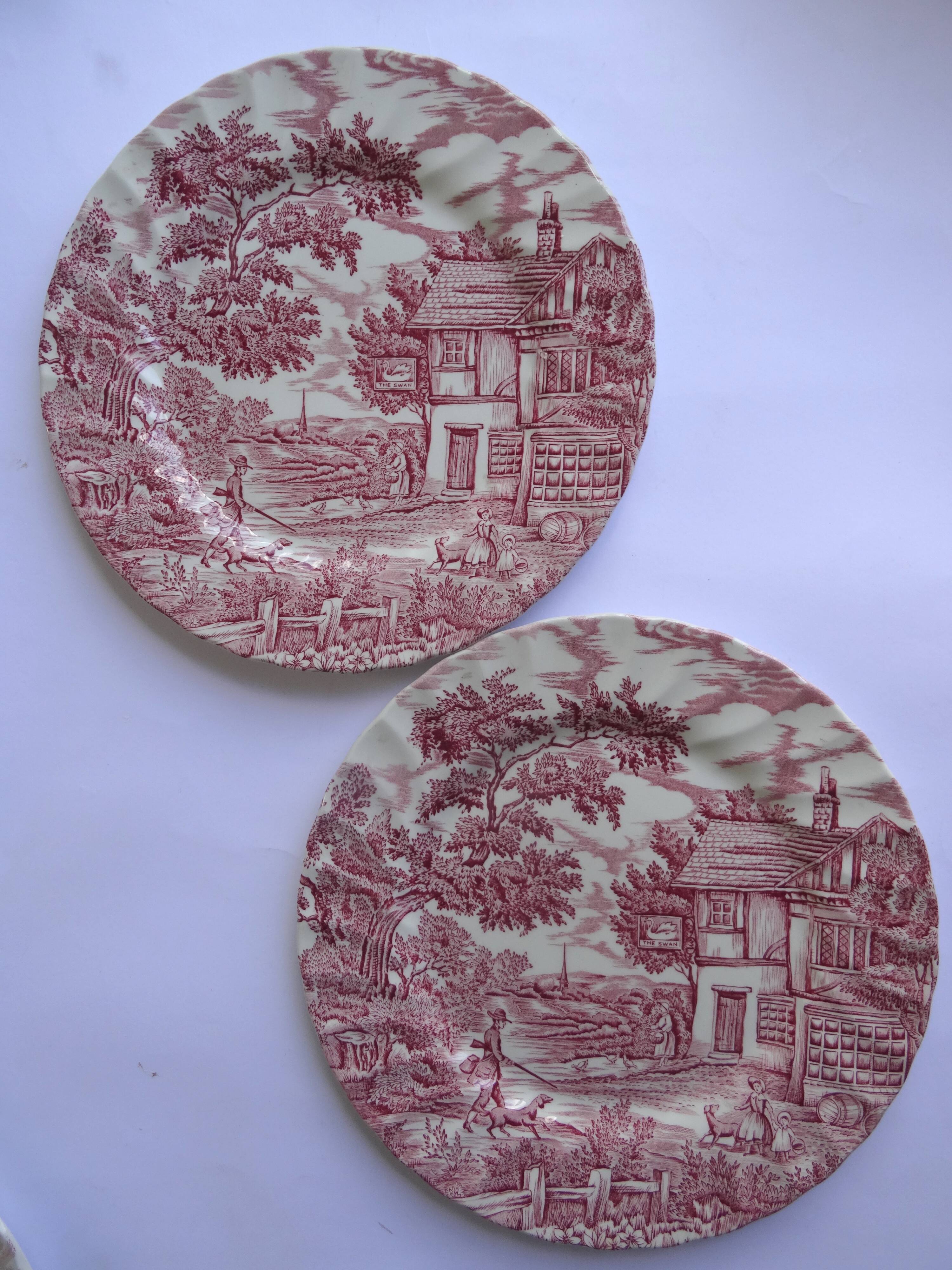 2 Myott The Hunter English plates