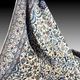 Persian Iran Nain Wool and Silk Oriental Rug: 3.10 X 2.08 Meters