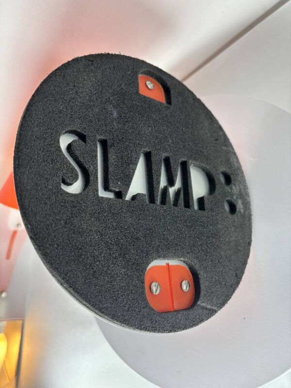 Lampe Slamp Parker Datti XL orange Italie 2000