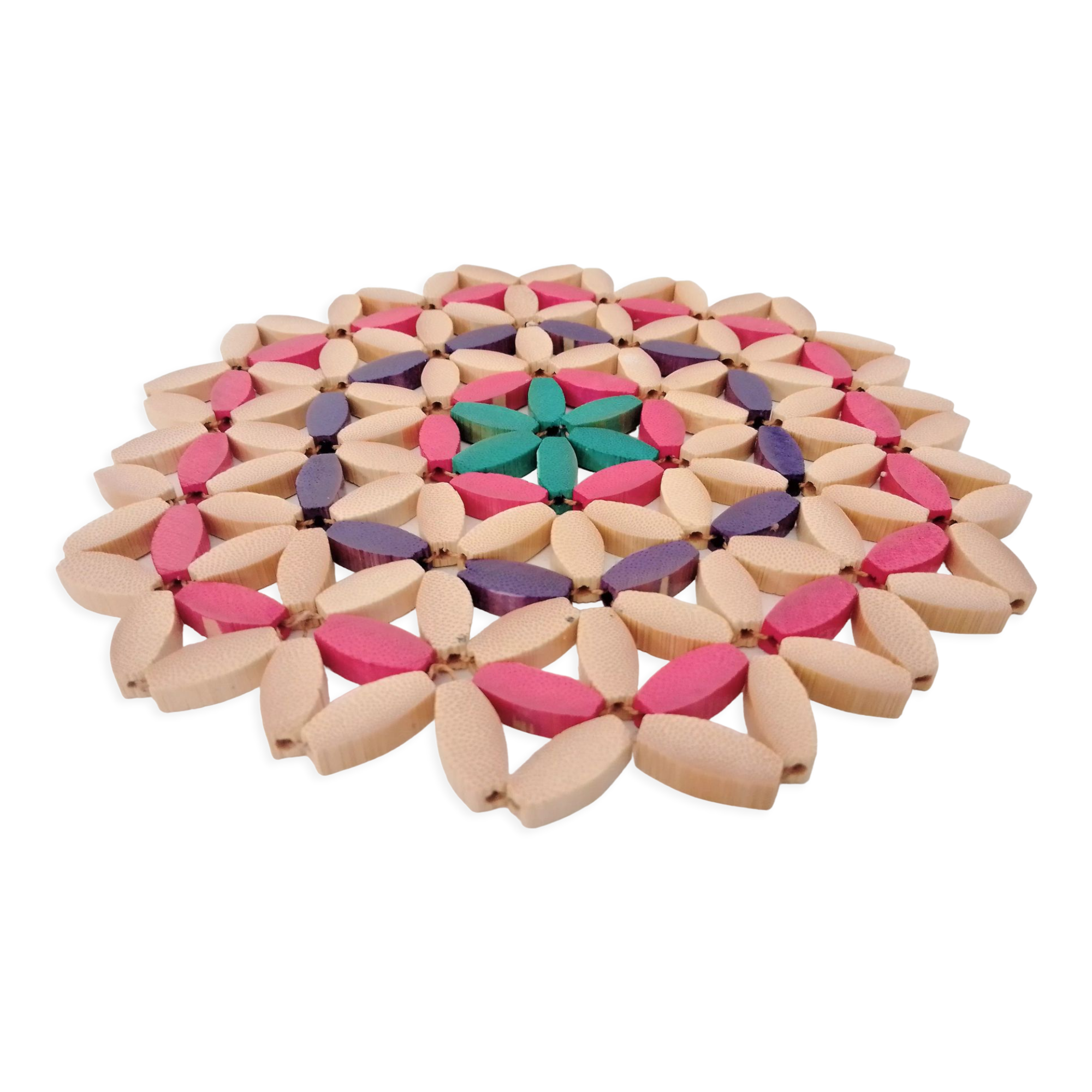 Colored wooden bead trivia