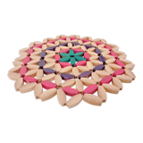 Colored wooden bead trivia