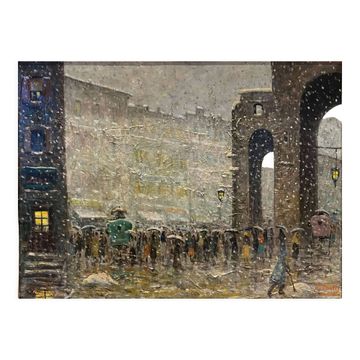 "Snow in Milan" by Pino Buelli