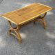 Table basse en bambou et rotin 1960