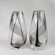 Midcentury collection of art glass vases by Vicke Lindstrand for Kosta Sweden.