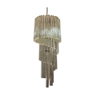 Italian murano prism spiral chandelier