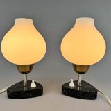 Paire de lampes de table ou de chevet du milieu du siècle
