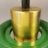 Hanging lamp from the 1970s-1980s, made of metal and brass.