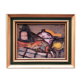 Tableau ancien nature morte signée A.Pietri