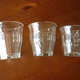 3 transparent Duralex lenses