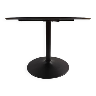 Table design pied tulipe noir