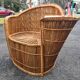 Bench rattan armchair model tablet phone 1960