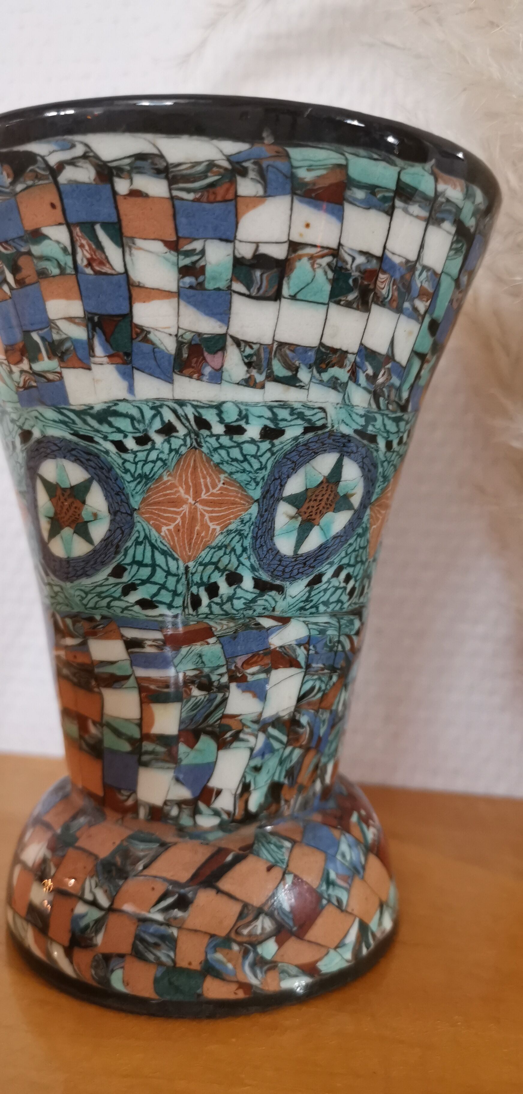 Vase signed gerbino from vallauris