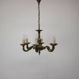 1930s Large Art Deco Candlestick, Czechoslovakia