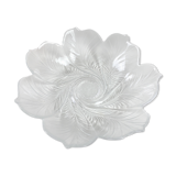 Flower-shaped glass salad bowl