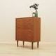 Danish teak chest of drawers with six drawers and sculptural handles, 1960s