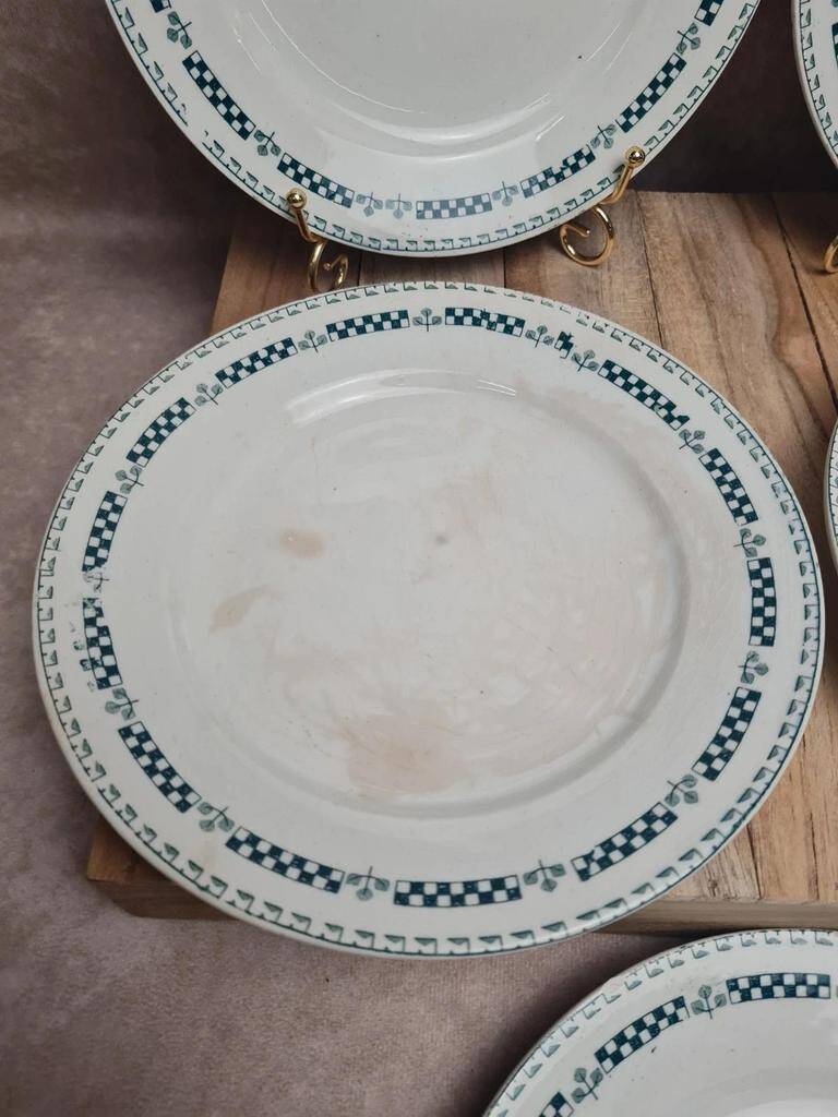Set of 5 ironstone plates Gien model Sophia 💚