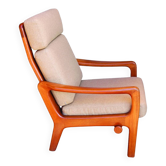 Danish Modern highback recliner armchair by Juul Kristensen for JK Denmark, 1960s
