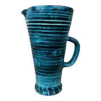 Accolay blue ceramic pitcher