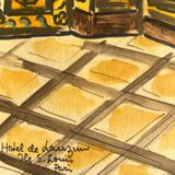 Beautiful painted interior scene.