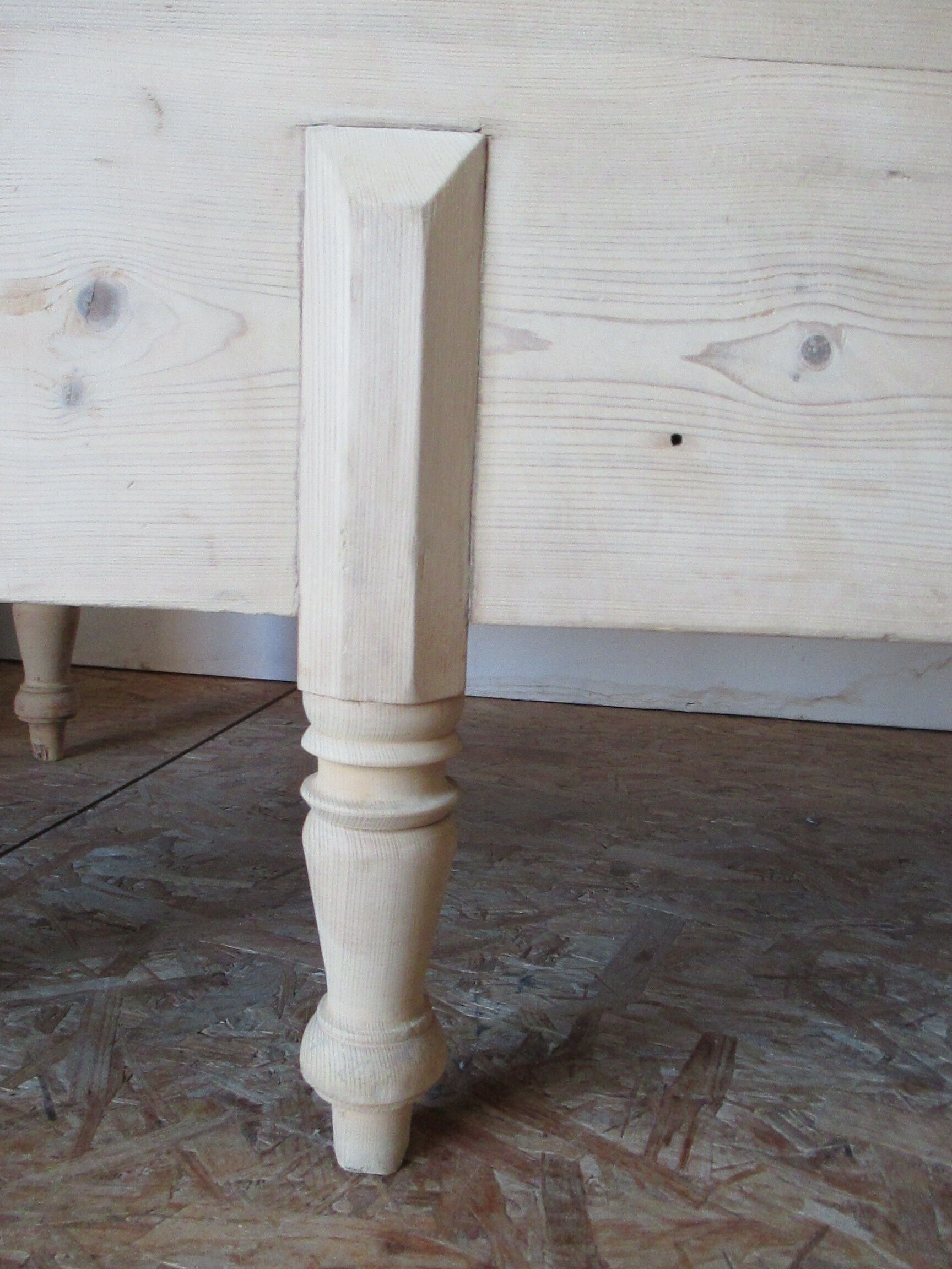 Retractable sofa bed of the Austrian Tyrole in natural wood