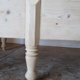 Retractable sofa bed of the Austrian Tyrole in natural wood