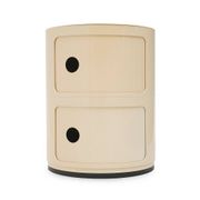 White modular storage unit by Anna Castelli for Kartell, 1970s.