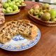Ironstone footed dish – Moustiers blue decor
