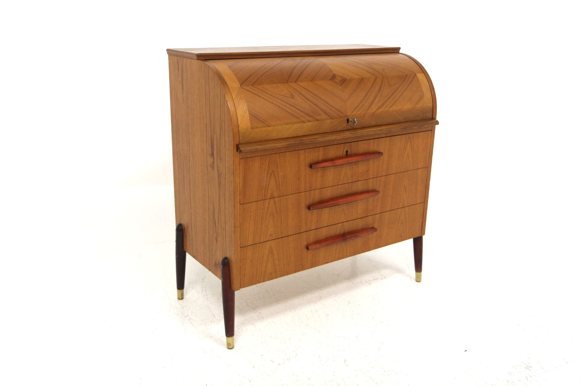 Scandinavian teak secretary, Bröderna Gustafssons, Sweden, 1950