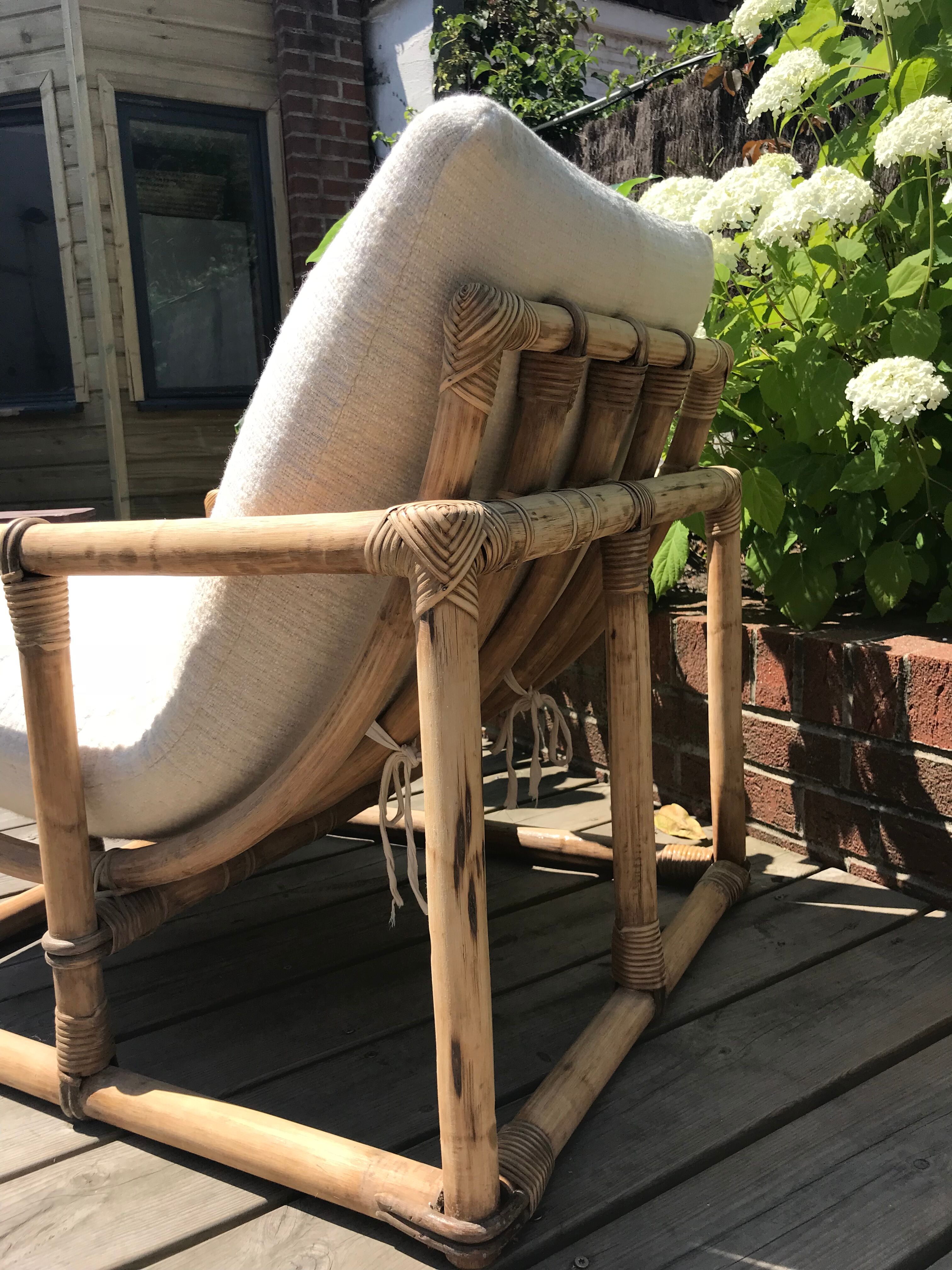 Rattan armchair
