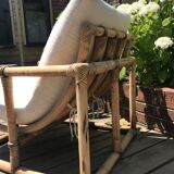 Fauteuil en rotin vintage