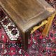 Table basse chinoise en teck et orme des années 80