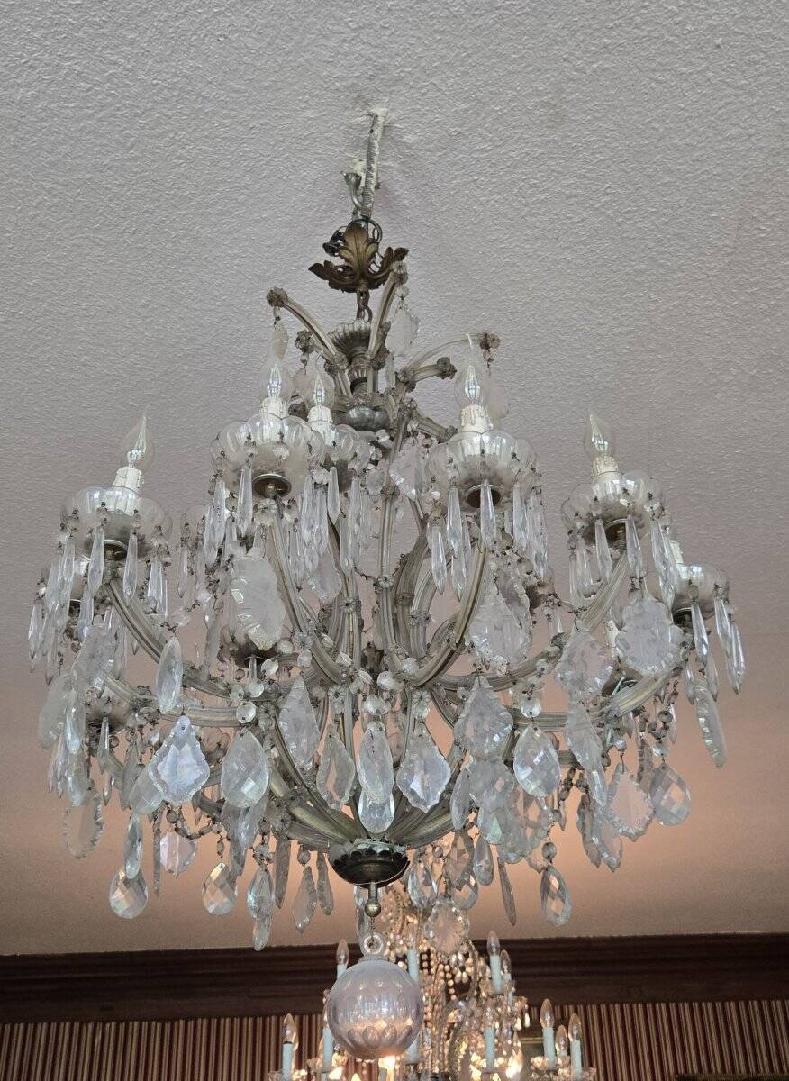 Very important Murano chandelier from the 19th century.