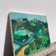 Tableau, huile sur toile paysage naïf