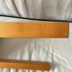 Tabouret design scandinave bois et corde 1970