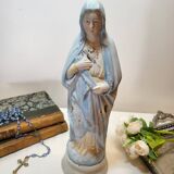 Antique Religious Biscuit Statuette Virgin Mary Sacred Heart