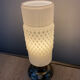 Vintage lamp in opaline and metal from the 50s