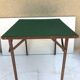 Ancienne table à jeu pliante et son plateau en feutrine verte vintage