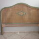 Vintage rattan headboard
