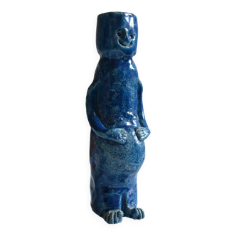 Anthropomorphic ceramic lamp base