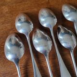 10 silver plated table spoons