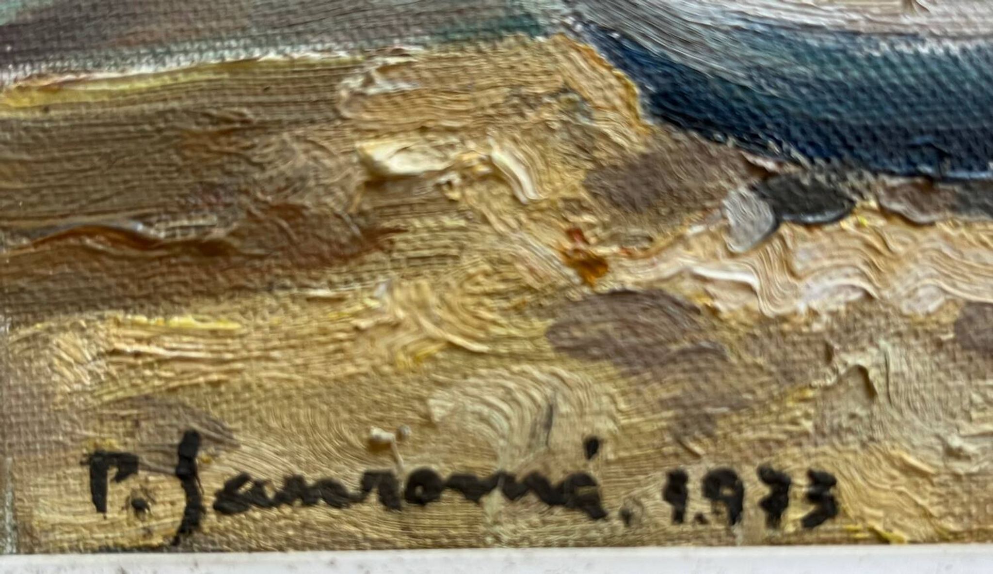 Painting: oil on marine panel
