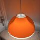 Lampe suspendue en acrylique orange Dijkstra, années 1970