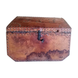 19th century leather chest