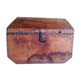 19th century leather chest